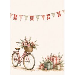 Papirblok A6 F�dselsdagsidyl - Luna Hobby