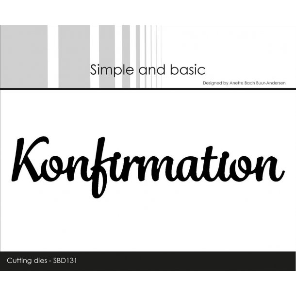 Die Simple and Basic "Konfirmation" SBD131