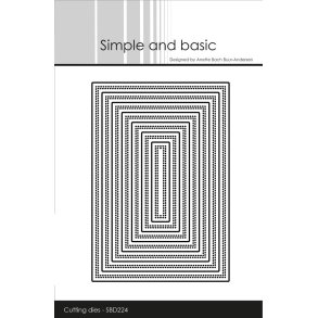 Die SBD224 Double Pierced - A7 Rectangle
