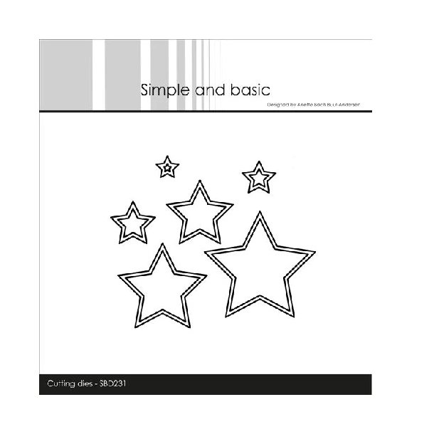 Die Outline stars SBD231 Simpel and basic
