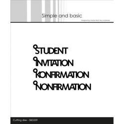Simple and basic SBD259 Die Danske tekster 