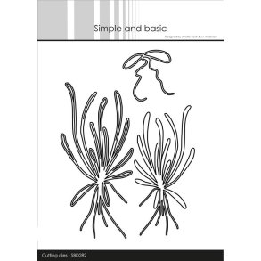 Simple and Basic Die SBD282 Bouquet of leaves & bow D8