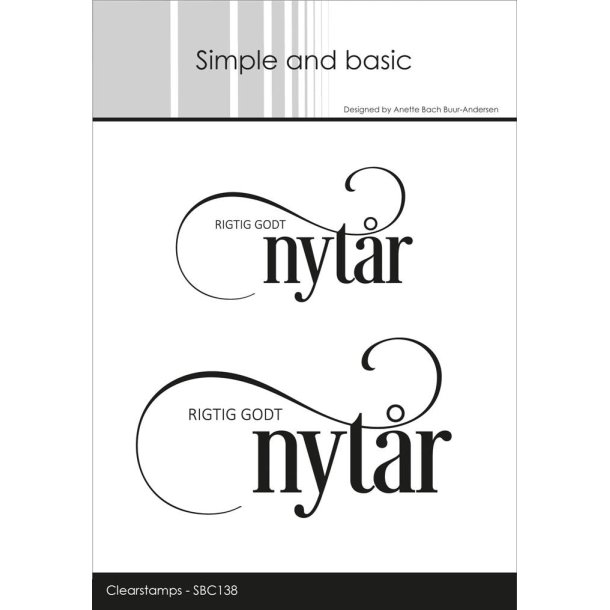 Simple and Basic Stempel Rigtig godt nytr SBC138 ST17