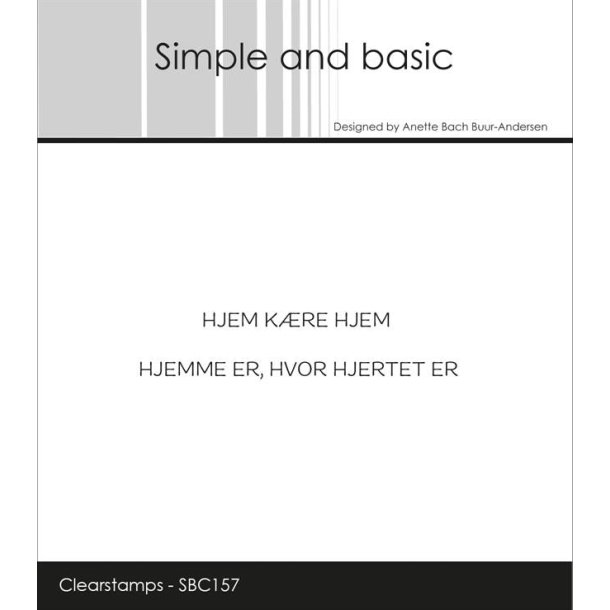 Simple and basic Stempel SBC157 Danske tekster 