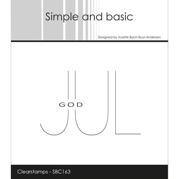 Simple and Basic Stempel God jul SBC163 ST27