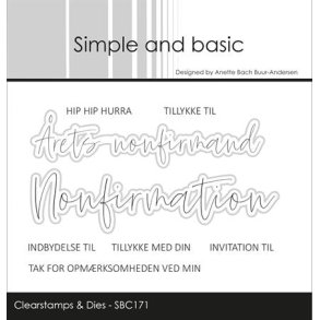 Simple and basic Clearstamp + Dies 