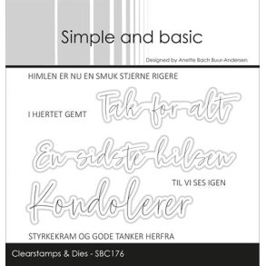 Simple and basic Clearstamp + Dies 