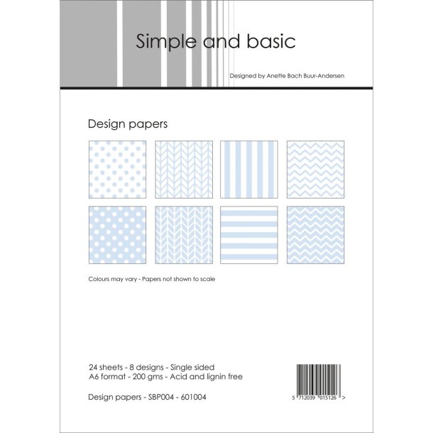 LS BESKRIVELSE Papirblok/designark A6 SBP004 BESTILLINGSVARE