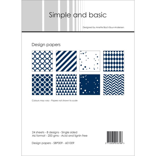 LS BESKRIVELSE Papirblok/designark A6 SBP009 BESTILLINGSVARE