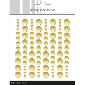 Simple and Basic Enamel Dots Metallic Pale Gold Matte SBA031