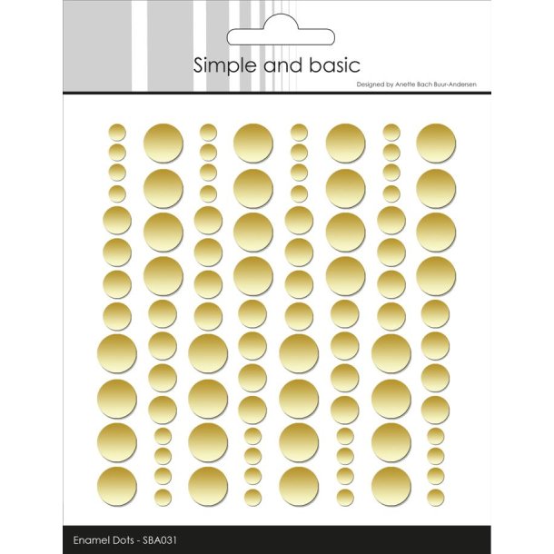 Simple and Basic Enamel Dots Metallic Pale Gold Matte SBA031