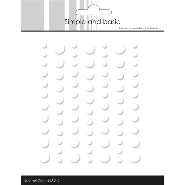 Matte Enamel Dots "Soft White - (77 pcs)" SBA045 