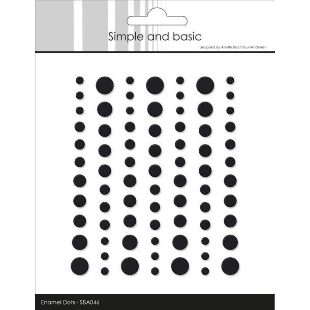Matte Enamel Dots "Black - (77 pcs)" SBA046 