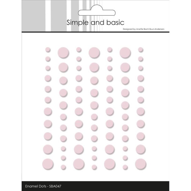 Matte Enamel Dots "Light Pink - (77 pcs)" SBA047 
