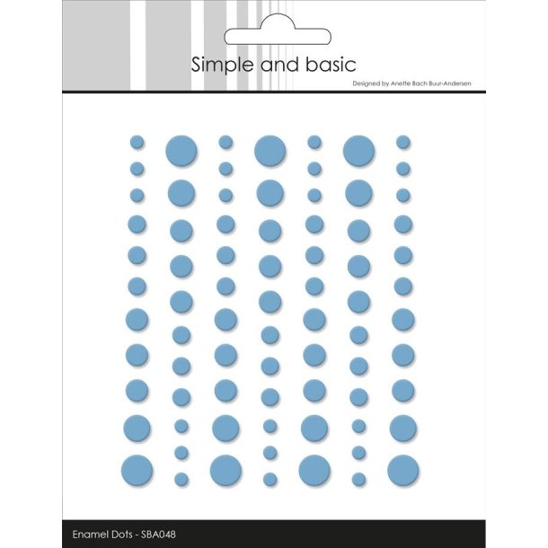 Matte Enamel Dots "Light Blue - (77 pcs)" SBA048 