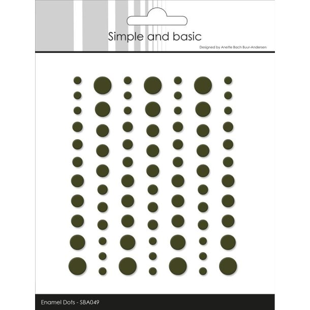 Matte Enamel Dots "Forest Green - (77 pcs)" SBA049