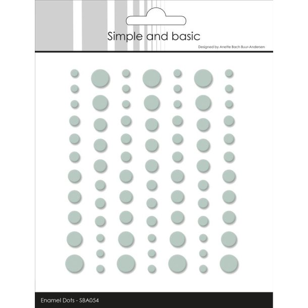 Simple and Basic Matte Enamel Dots "Eucalyptus - (77 pcs)" SBA054