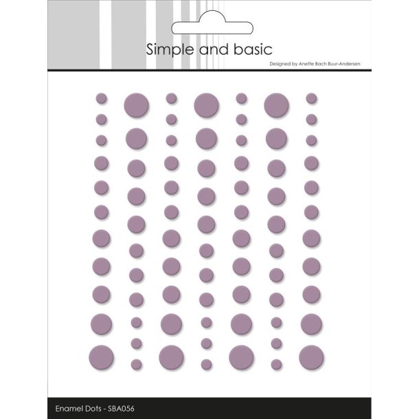 Simple and Basic Matte Enamel Dots "Heather - (77 pcs)" SBA056 