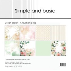 Papirblok Simple and Basic A touch of spring SBP727 30,5x30,5cm 