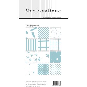 L�S BESKRIVELSE Design papir Mint 10x21cm SBP902 Simple and Basic BESTILLINGSVARE