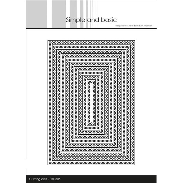 Simple and Basic Die SBD306 Circle Edges Rectangle 