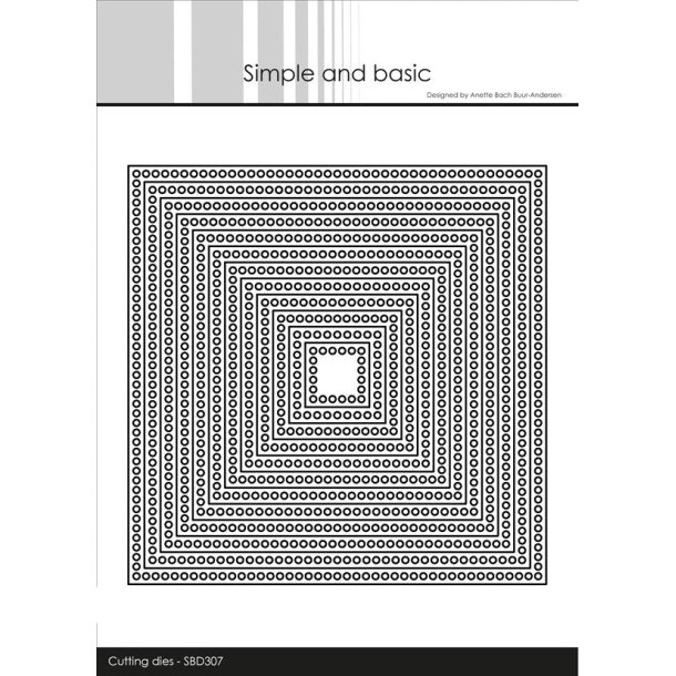 Simple and Basic Die SBD307 Circle Edges Square 