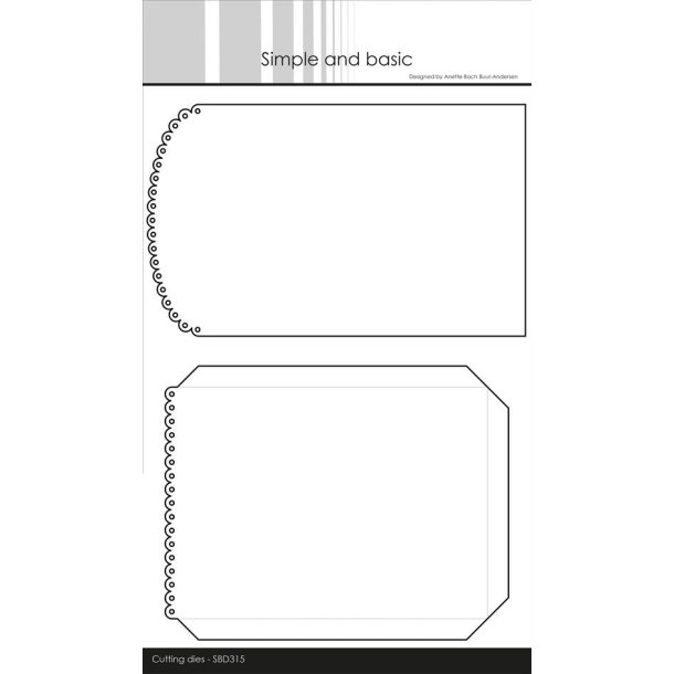 Simple and Basic Die SBD315 Giftbag for A6 cards 