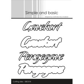 Simple and Basic Die SBD318 Danske tekster D24