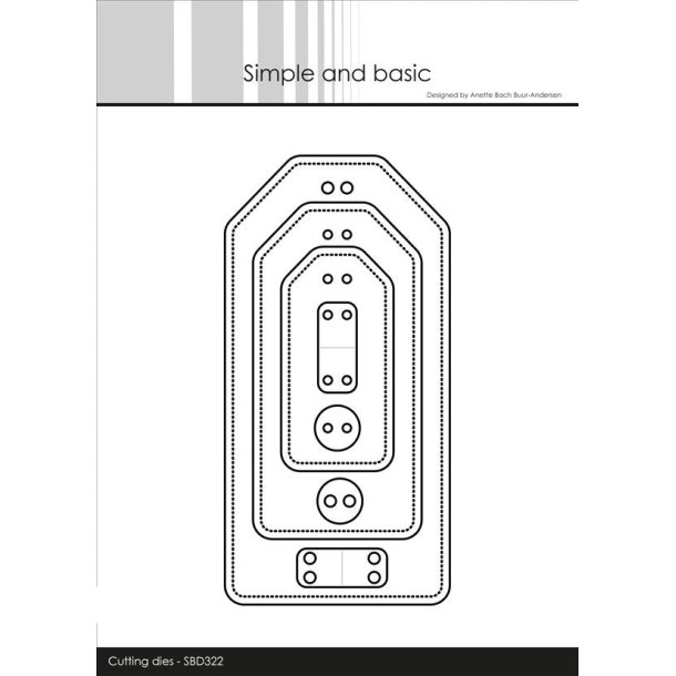 Simple and Basic Die SBD322 Large tags 