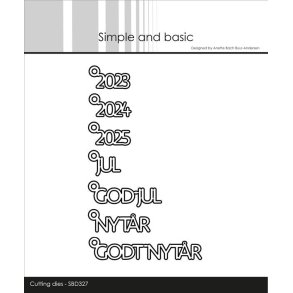 Simple and Basic Die SBD327 Texts w/hanger - dansker tekster 