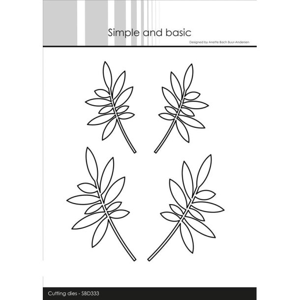 Simple and basic Die SBD333 Leaves - solid 