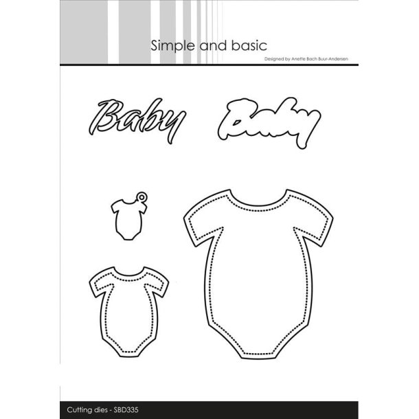 Simple and basic Die SBD335 Baby onesie 