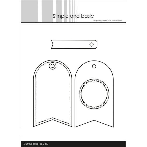 Simple and basic Die SBD337 Cute tags 