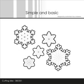 Simple and Basic Die Snowflakes - outline for SBC165 SBD351 D30