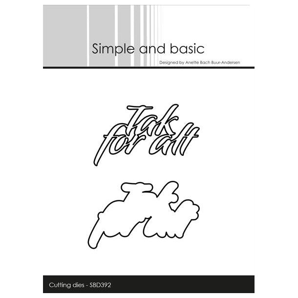 Simple and Basic die "Tak for alt" SBD392 