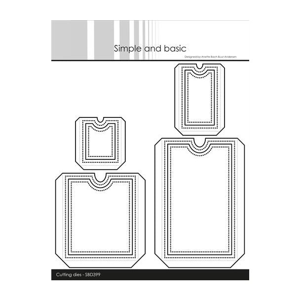 Simple and Basic die "Pockets for tags - Add-on for #SBD398" SBD399 