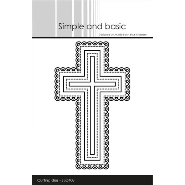 Simple and Basic die "Lace Edge - Crosses" SBD408