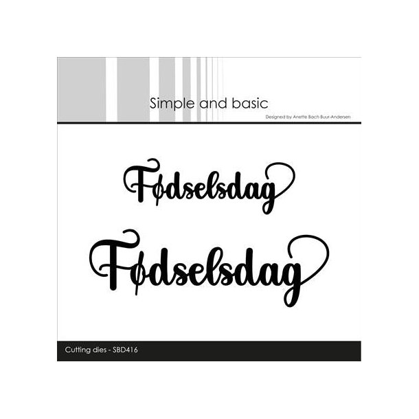 Die Fdselsdag SBD416 Simple and basic 