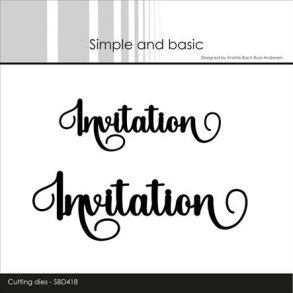 Die Invitation SBD418 Simple and basic 