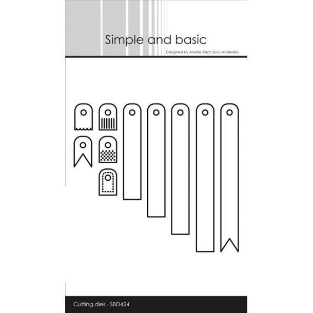 Die Narrow Tags SBD424 Simple and basic 