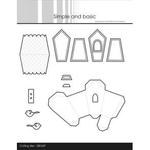 Die Small 3D Birdhouse SBD429 Simple and basic 
