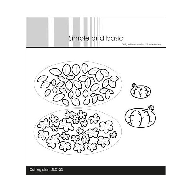 Die Flowers and cactus SBD433 Simple and basic 