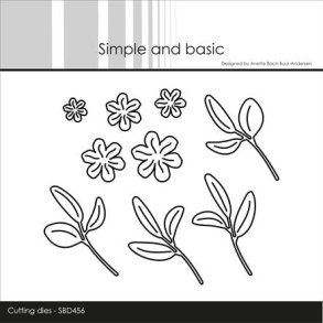 Die Flowers and Leaves SBD456 Simple and basic