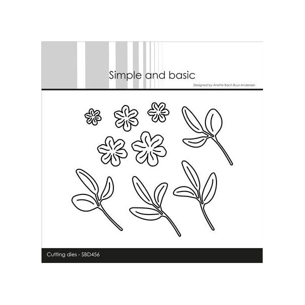 Die Flowers and Leaves SBD456 Simple and basic