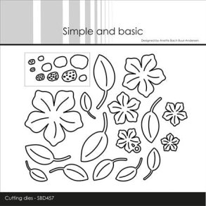 Die Flowers and Leaves 2 SBD457 Simple and basic