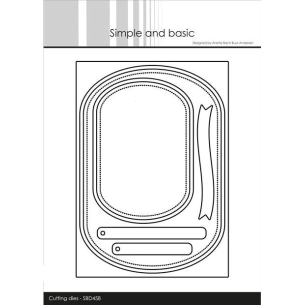 Die Rounded A6 Rectangles SBD458 Simple and Basic 