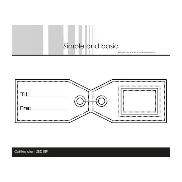 Die Gifttag Double" SBD489 Simple and Basic 