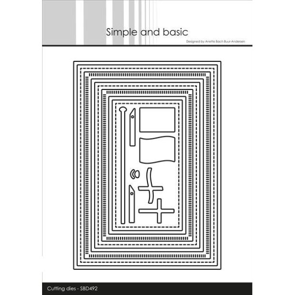 Die Combi Striped Frames - A6 SBD492 Simple and basic 