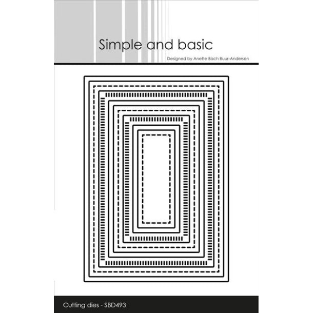 Die Combi Striped Frames - A7 SBD493 Simple and basic