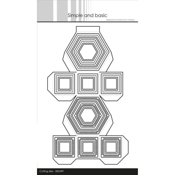 Die Hexagon box SBD499 Simple and basic 